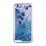 Wholesale iPhone 7 Glitter Shake Star Dust Clear Case (Blue)